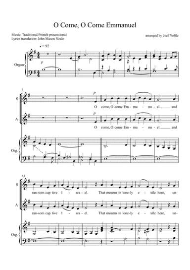 O Come, O Come Emmanuel (arr. Joel Noftle)