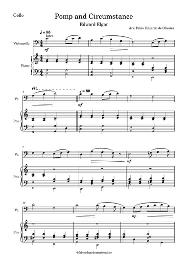 Pomp and Circumstance (arr. Fabio Eduardo de Oliveira)