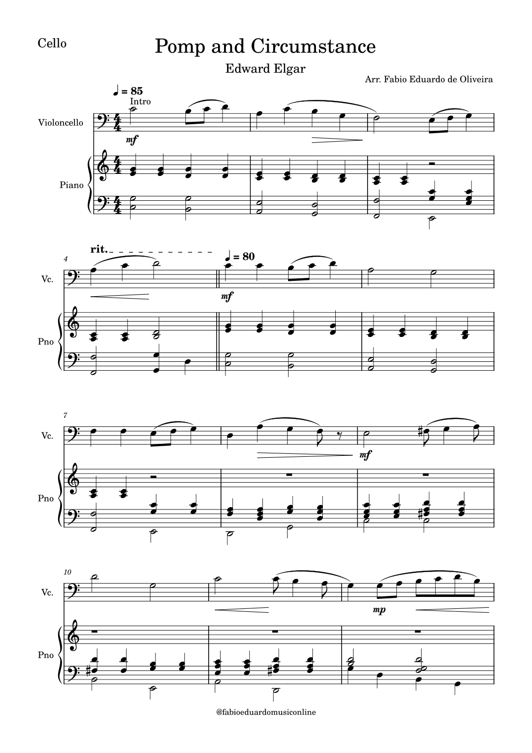 Pomp and Circumstance (arr. Fabio Eduardo de Oliveira)