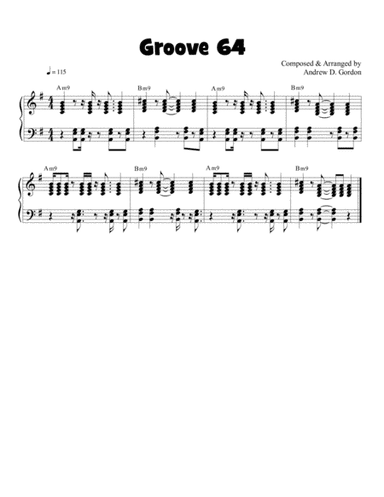 Soul, Funk and R&B Piano/Keyboard Groove 64 exercise.