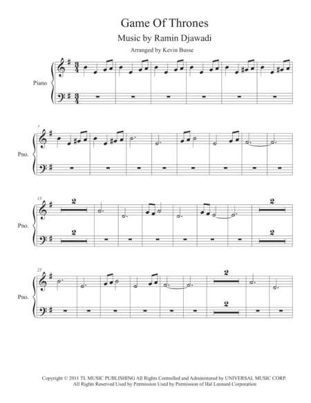 Game Of Thrones (arr. Kevin Busse)