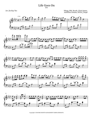 Life Goes On (arr. Jin Kay Teo)