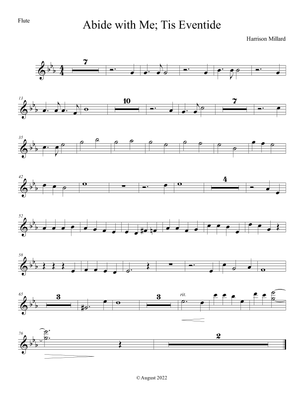 Abide with Me tis Eventide (arr. Melissa Rankin)