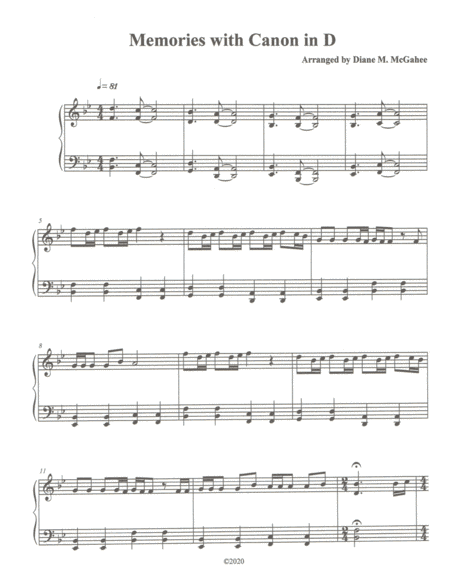 Memories (arr. Diane M. McGahee)