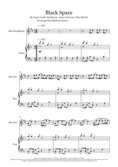 Blank Space (arr. Matthew pyeon)