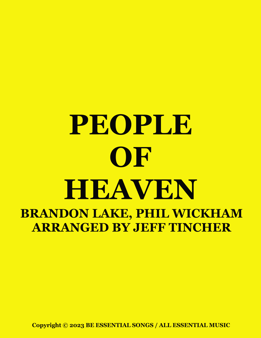 People Of Heaven (arr. Jeff Tincher)