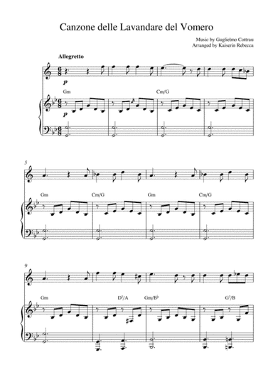 Canzone delle Lavandare del Vomero (arr. Kaiserin Rebecca)