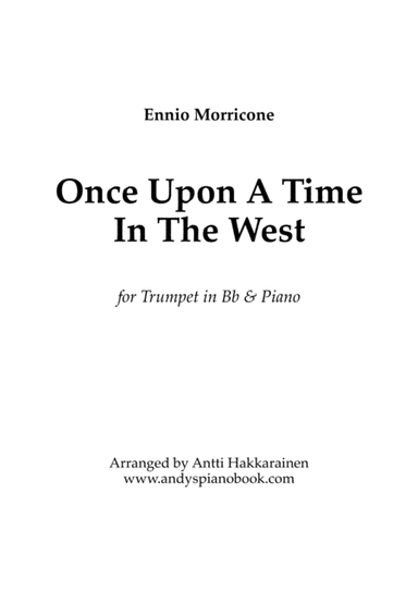 Once Upon A Time In The West from the Paramount Picture ONCE UPON A TIME IN THE WEST (arr. Antti Hakkarainen)