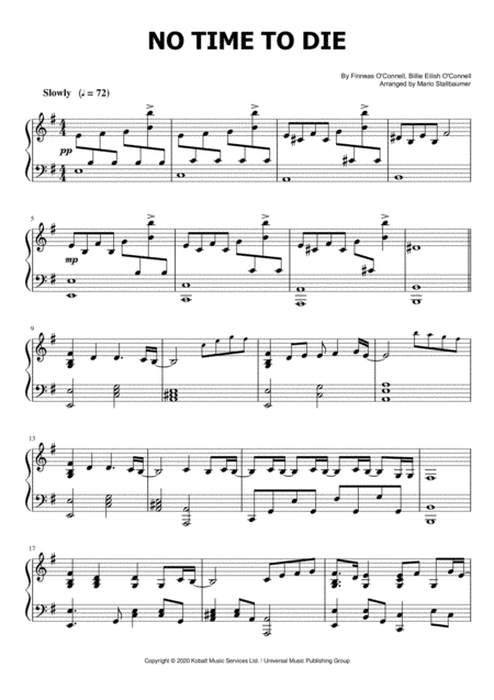 No Time To Die (arr. Mario Stallbaumer)