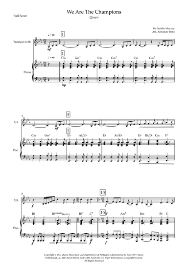We Are The Champions (arr. Fernando Britto)