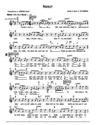 Perfect (arr. Stephen Bulat)