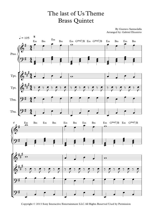The Last Of Us (arr. Gabriel Eleutério)