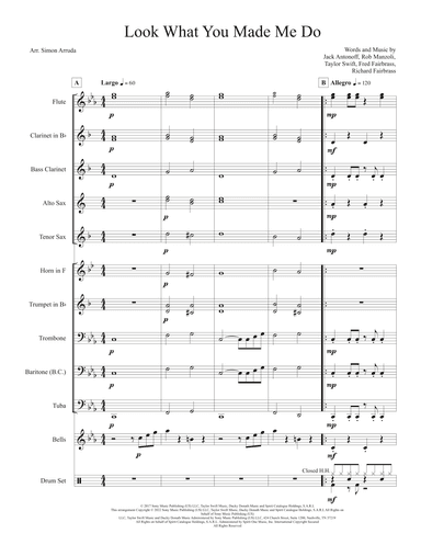 Look What You Made Me Do (arr. Simon Arruda)