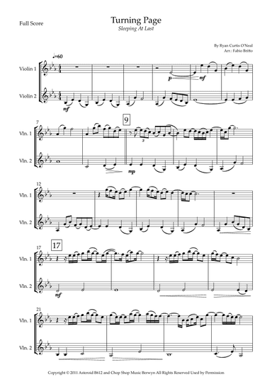 Turning Page (arr. Fabio Britto)