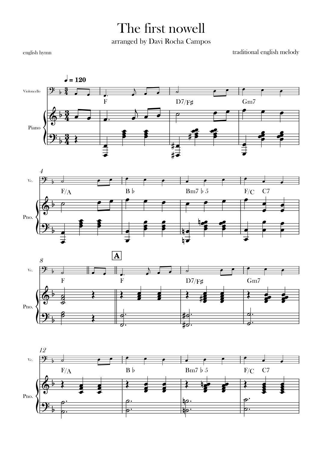 The First nowell (arr. Davi Rocha Campos)