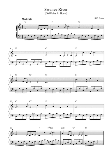 Swanee River (Old Folks at Home) (arr. Kaiserin Rebecca)