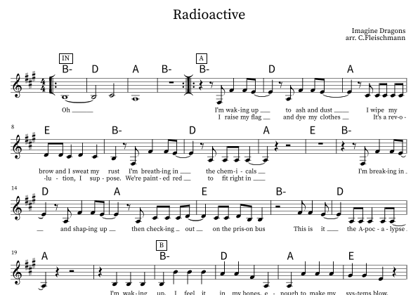 Radioactive (arr. Christoph Fleischmann)