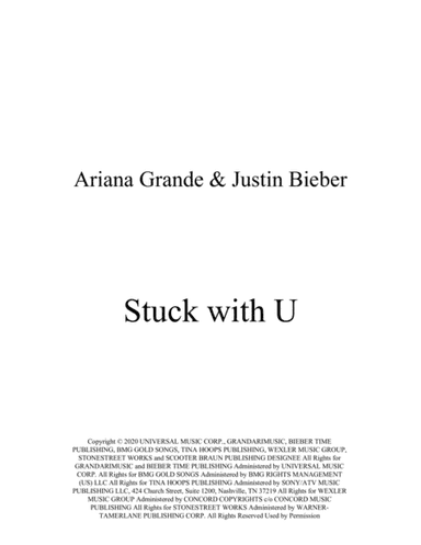 Stuck With U (arr. C&D Music Publishing)