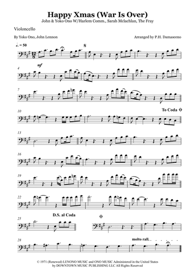 Happy Xmas (war Is Over) (arr. P.H Damasceno)