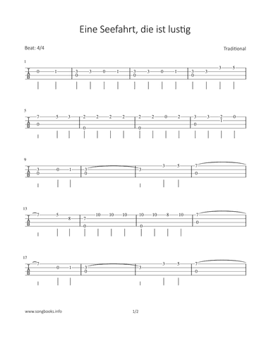 Eine Seefahrt, die ist lustig (arr. Bettina Schipp)