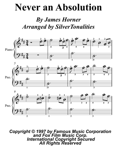 Never An Absolution (arr. SilverTonalities)