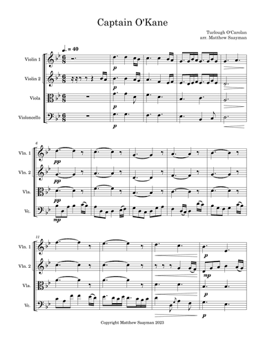 Captain O'Kane (arr. Matthew Saayman)