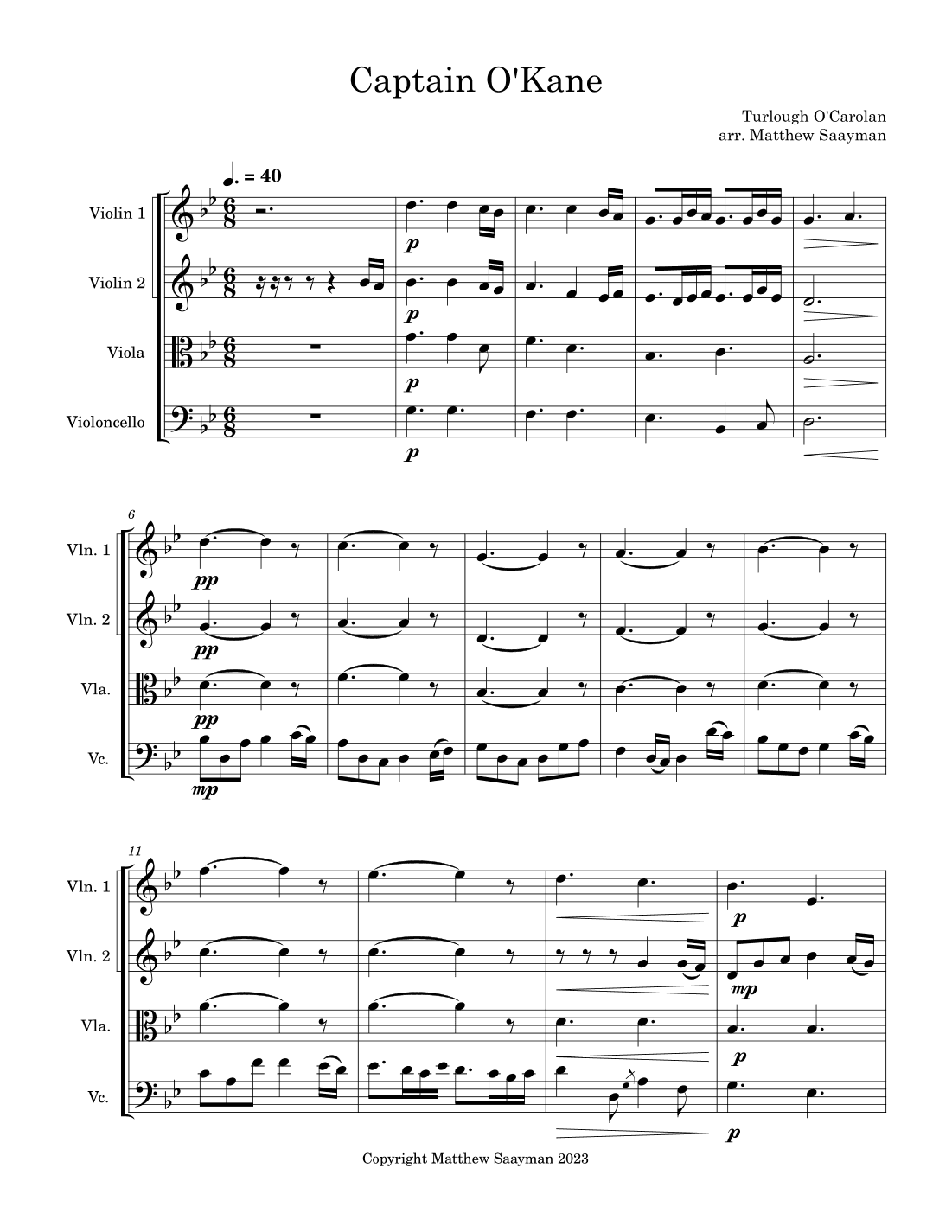 Captain O'Kane (arr. Matthew Saayman)
