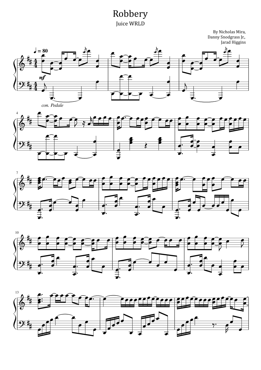 Robbery (arr. poon)
