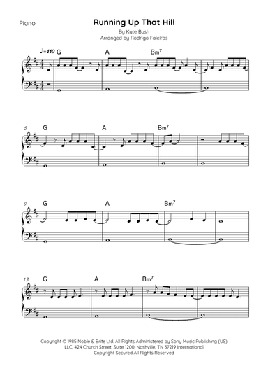 Running Up That Hill (arr. Rodrigo Faleiros)