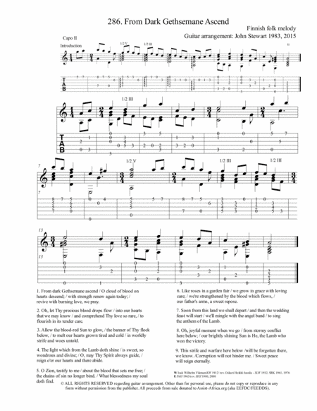 286 From Dark Gethsemane (arr. John Stewart 1983, 2015)