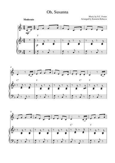 Oh, Susanna (arr. Kaiserin Rebecca)