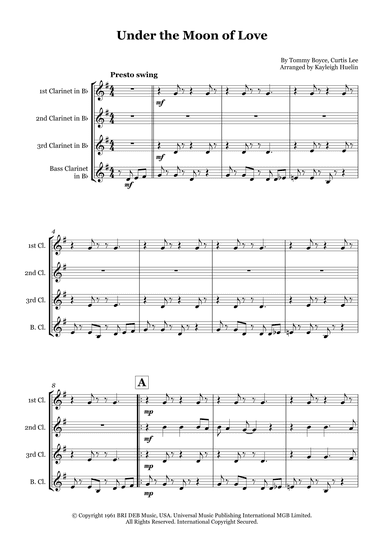 Under The Moon Of Love (arr. Kayleigh Huelin)