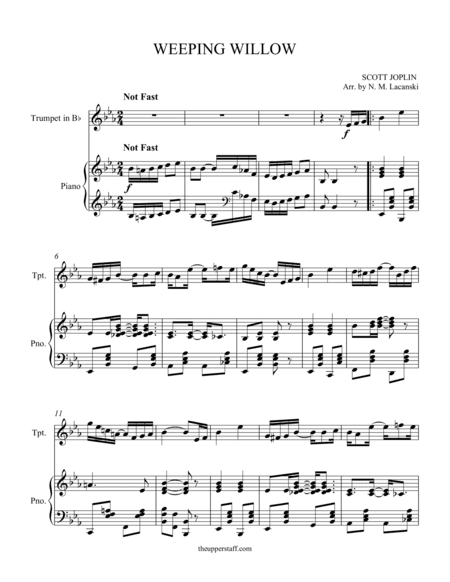 Weeping Willow (arr. Nick Lacanski)
