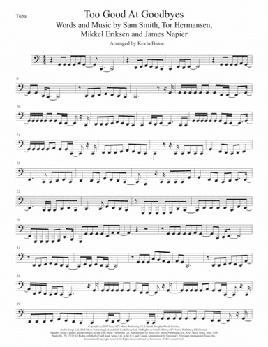 Too Good At Goodbyes (arr. Kevin Busse)