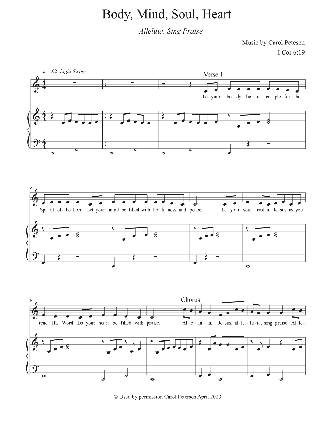 Body, Mind, Soul, Heart (Alleluia, Sing Praises)