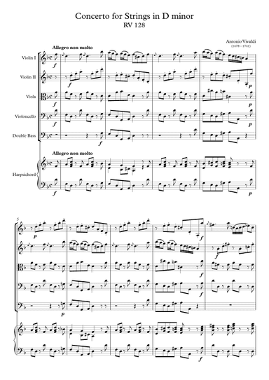 Concerto for Strings in D minor RV 128