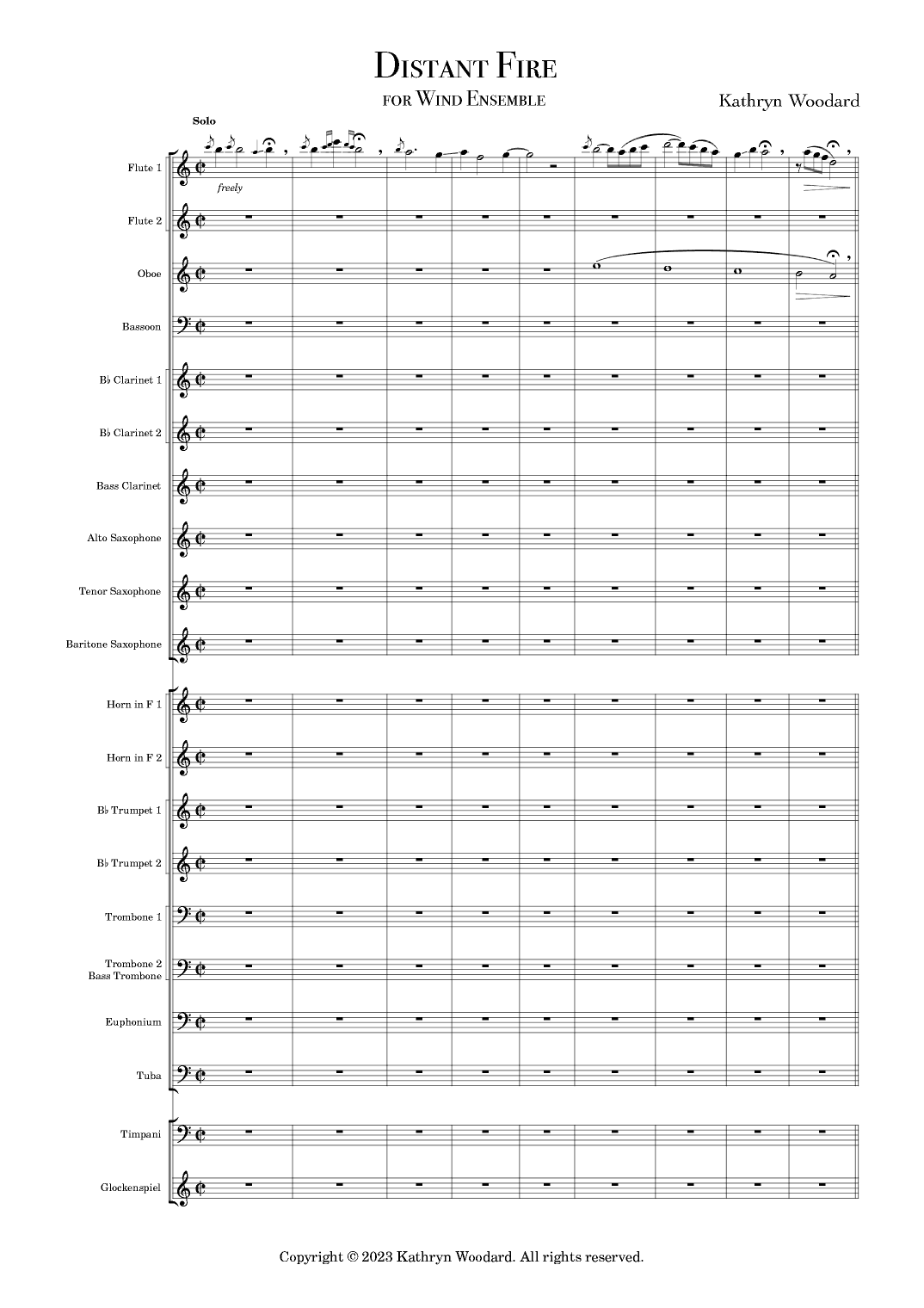 Distant Fire - Score Only