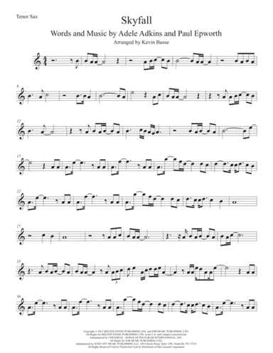Skyfall (arr. Kevin Busse)