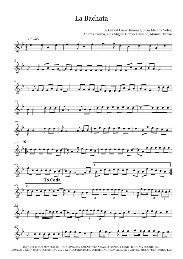 La Bachata (arr. Fernanda Moura)