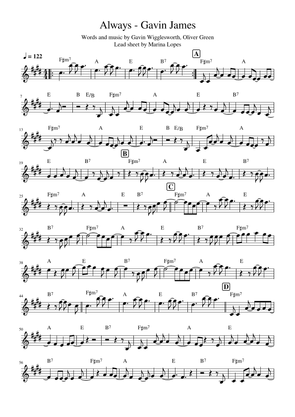 Always (arr. Marina Lopes)