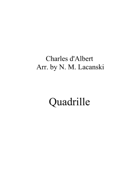 Quadrille (arr. Nick Lacanski)