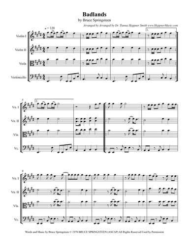 Badlands (arr. Dr. Tianna Heppner Smith www.HeppnerMusic.com)