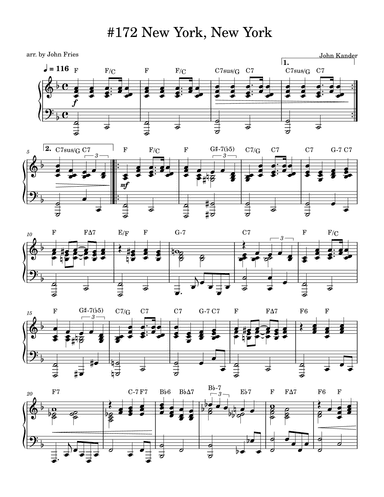 Theme From "new York, New York" (arr. John Fries)