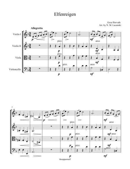 Elfenreigen (arr. Nick Lacanski)
