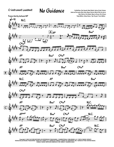 No Guidance (arr. Katsumi WF)