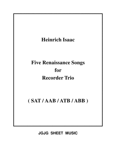 Five Renaissance Songs for Recorder Trio (arr. James Grush)