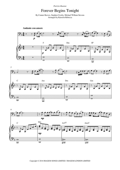 Forever Begins Tonight (arr. Kaiserin Rebecca)