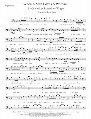When A Man Loves A Woman (arr. Kevin Busse)