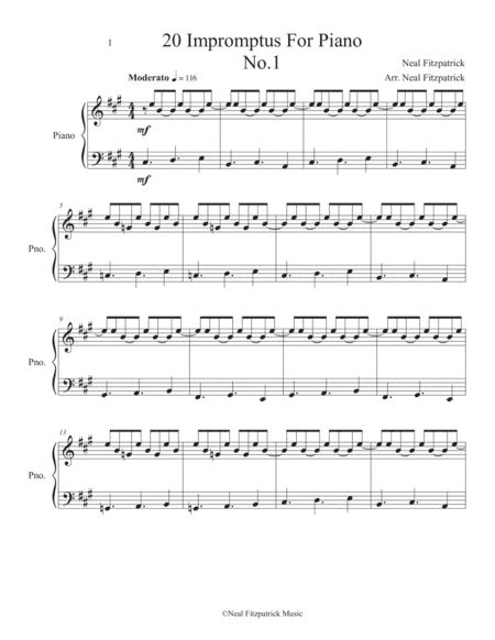 Impromptu No.1 For Piano