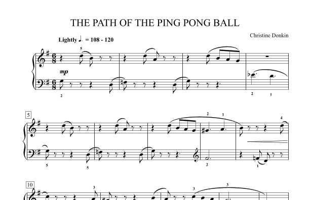 The Path of the Ping Pong Ball